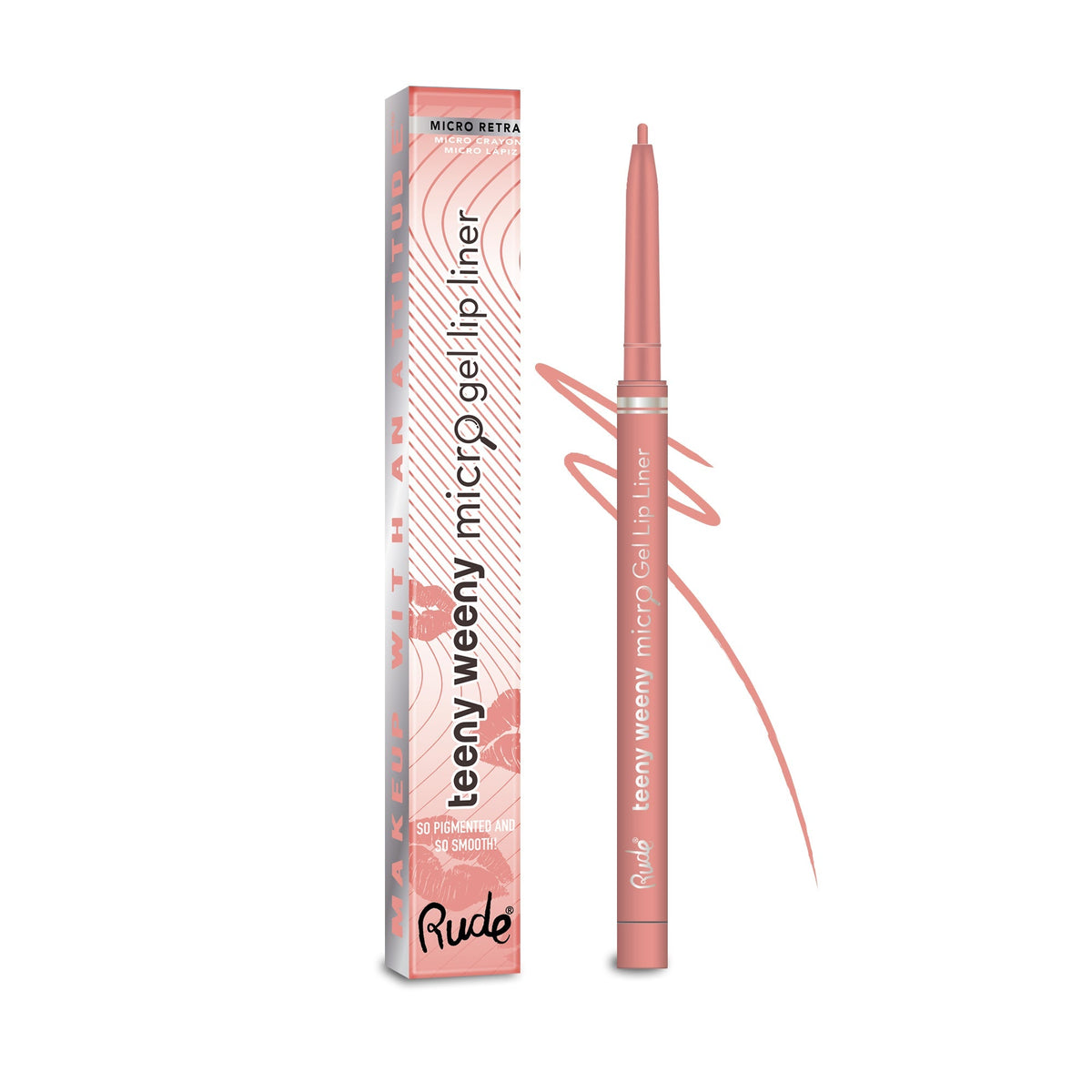 RUDE Teeny Weeny Micro Gel Lip Liner - Blushing Bare by Avera Group