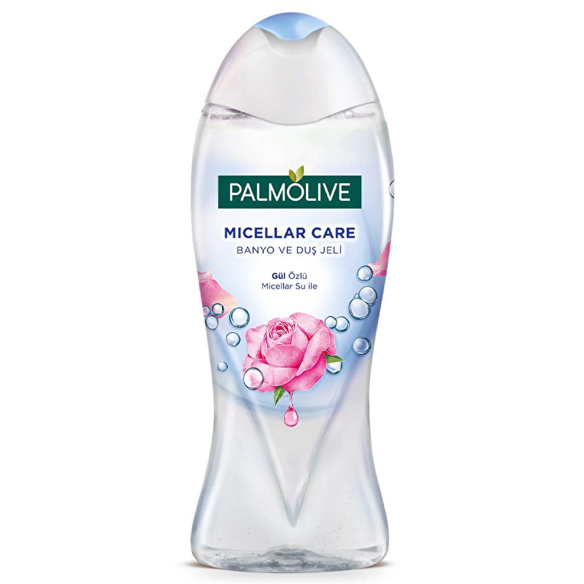 Palmolive Micellar Care Rose Extract Bath & Shower Gel - Gentle & Hydrating Skin Cleanser - 16.91 fl oz - Natural Ingredients, Dermatologically Tested by Beauty Care Bag