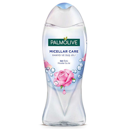 Palmolive Micellar Care Rose Extract Bath & Shower Gel - Gentle & Hydrating Skin Cleanser - 16.91 fl oz - Natural Ingredients, Dermatologically Tested by Beauty Care Bag
