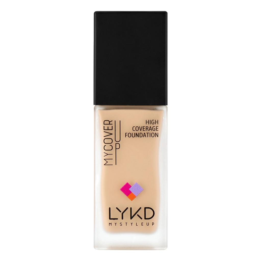 LYKD High Coverage Foundation Silk Ivory 166 for Even Skin Tone by Beauty Care Bag