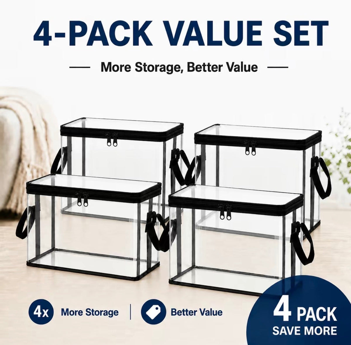 PlushNest Storage Box by V.I.P Digital Presence