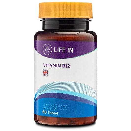 Life In Vitamin B12 Daily Energy Support Supplement - 60 Tablets by Beauty Care Bag