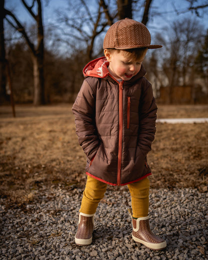 Hills Lightweight Reversible Puffy Jacket - Kids Mountain Adventure Gear by Keep the Littles Wild