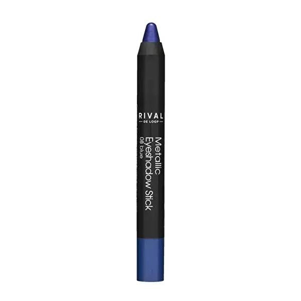 Rival de Loop Eyeshadow Stick Metallic No.08 - Intense, Long-Lasting Eye Makeup with Creamy Formula & Metallic Finish by Beauty Care Bag