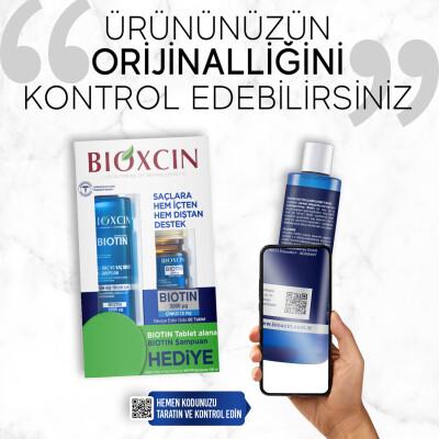 Bioxcin Biotin Supplement and Shampoo Set for Hair Loss Treatment and Hair Health Support by Beauty Care Bag