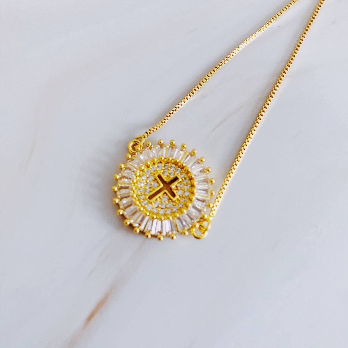 Mesmerized By The Cross Slide Bracelet by Fuchsia Hercules