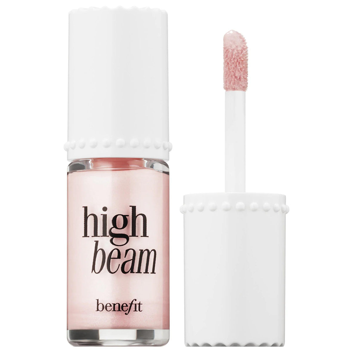 Benefit Cosmetics High Beam: Satin Pink Liquid Highlighter for Dewy Glow & Long-Lasting Radiance - Enhance Cheekbones & Brow Bones with Rose Gold by Beauty Care Bag