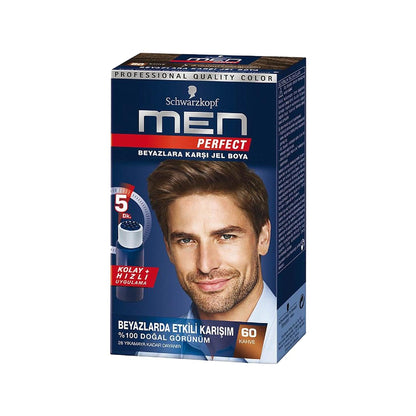 Schwarzkopf Men Perfect Gel Color 60 Natural Brown by Beauty Care Bag