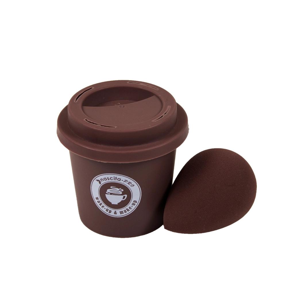 Nascita Espresso Makeup Sponge for Flawless Blending by Beauty Care Bag