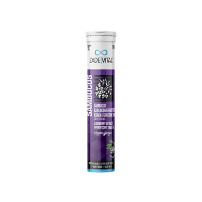 Zade Vital Elderberry Supplement Effervescent Tablets - Boosts Immune System with Elderberry Extract, Vitamin C & Zinc by Beauty Care Bag