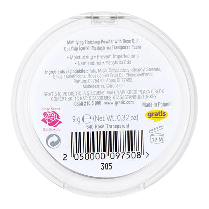 Beaulis Finish It Setting Powder in 540 Rose Transparent by Beauty Care Bag
