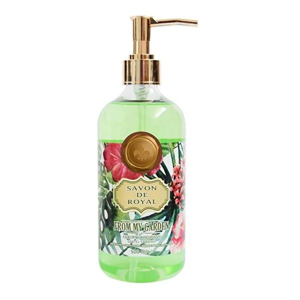 Savon De Royal Tropical Luxury Vegan Liquid Hand Soap - Moisturizing, Alcohol & Paraben Free, Refreshing Tropical Flower Scent - 500ml by Beauty Care Bag