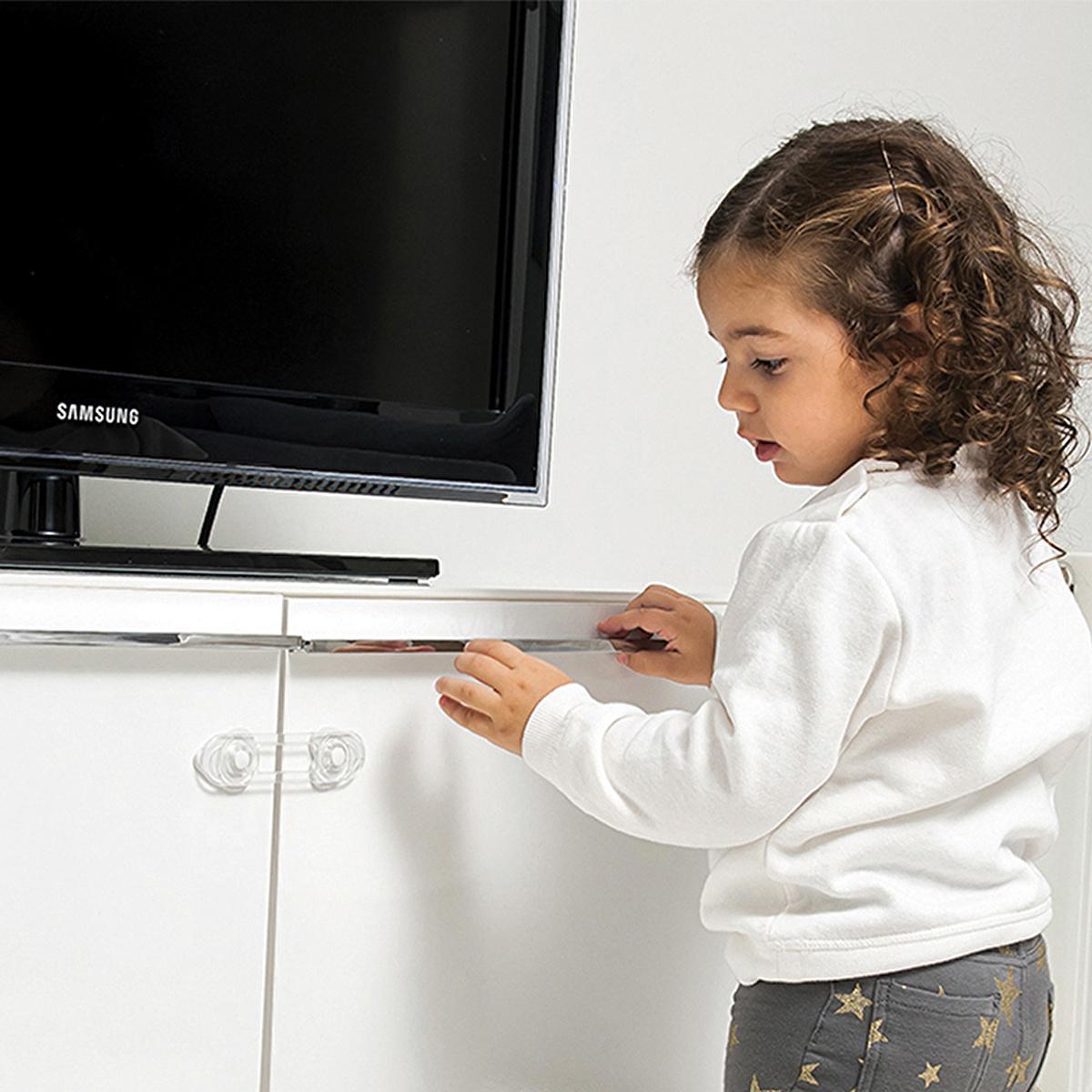 Babyjem Multi-Purpose Safety Lock - Easy Installation Childproofing Solution for Cabinets & Drawers by Beauty Care Bag