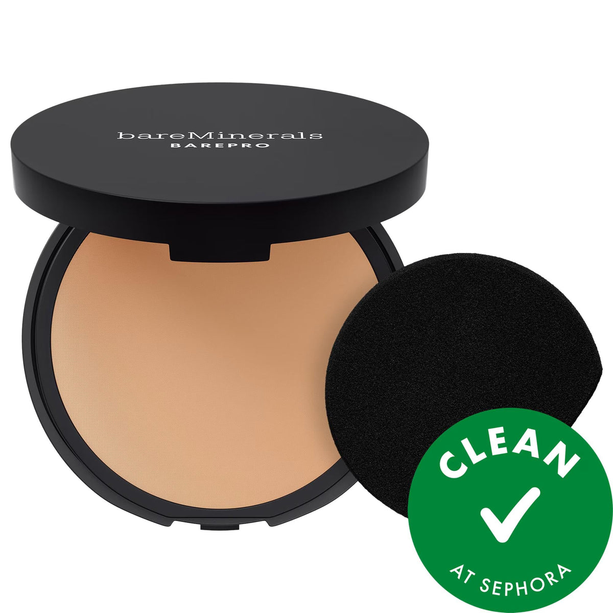 BAREPRO 24HR Skin Perfecting Talc-Free Matte Powder Foundation - Long Lasting, Natural, Vegan, Full Coverage Makeup by Beauty Care Bag