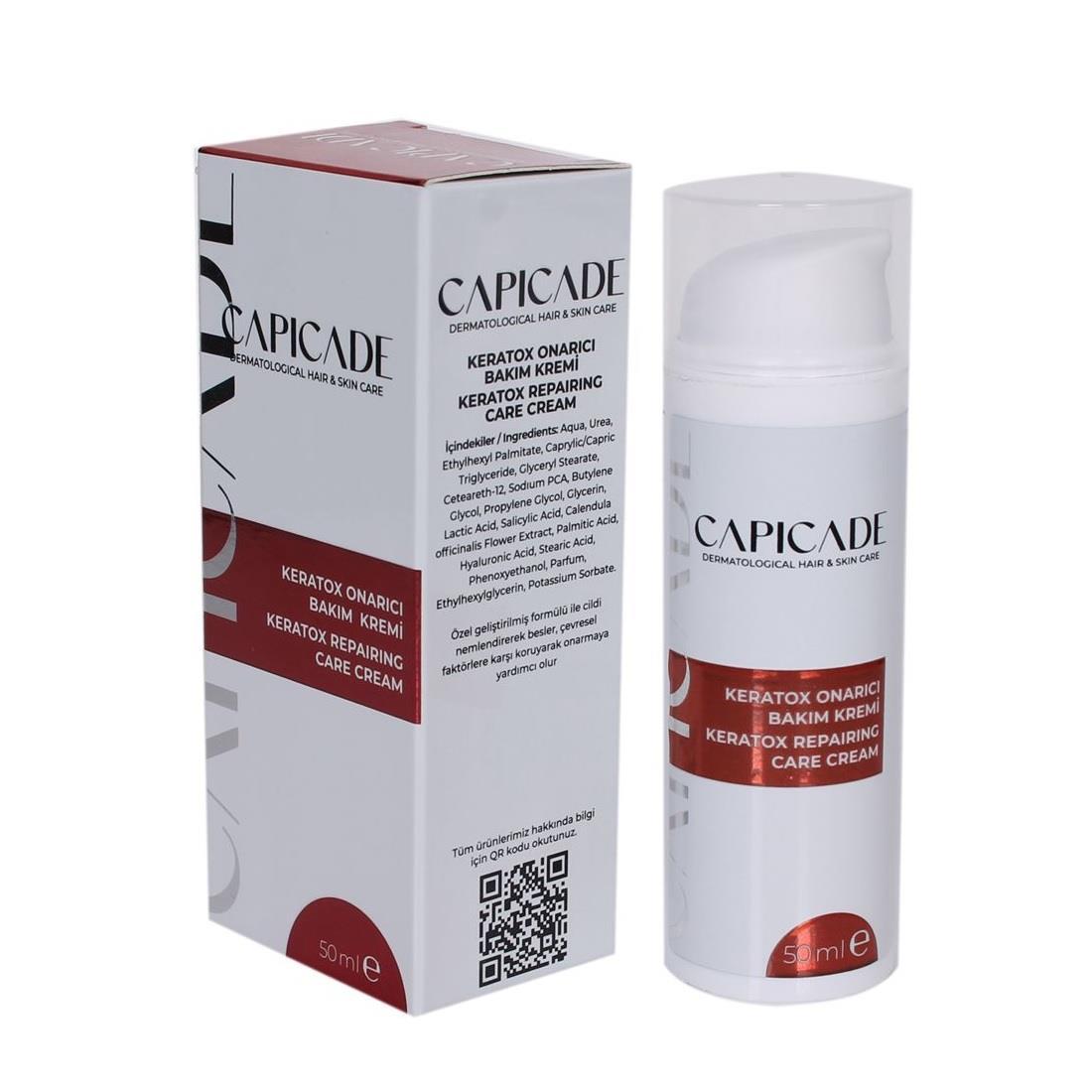 Capicade Keratox Skin Repair Cream: Nightly Rejuvenation, Targets Fine Lines & Wrinkles, Face Moisturizer, 50ml by Beauty Care Bag