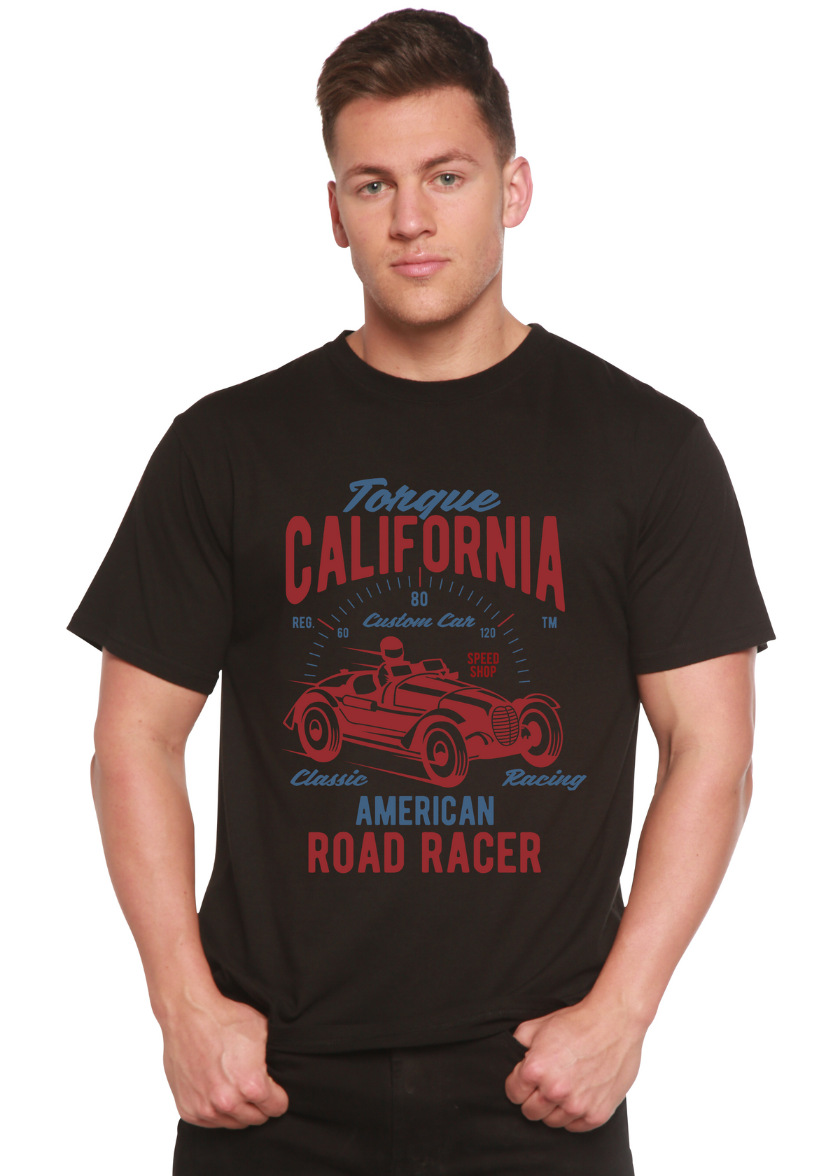 Torque California men's bamboo graphic T-shirt – view 8