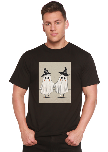 Cute Ghost men's bamboo graphic T-shirt – view 8