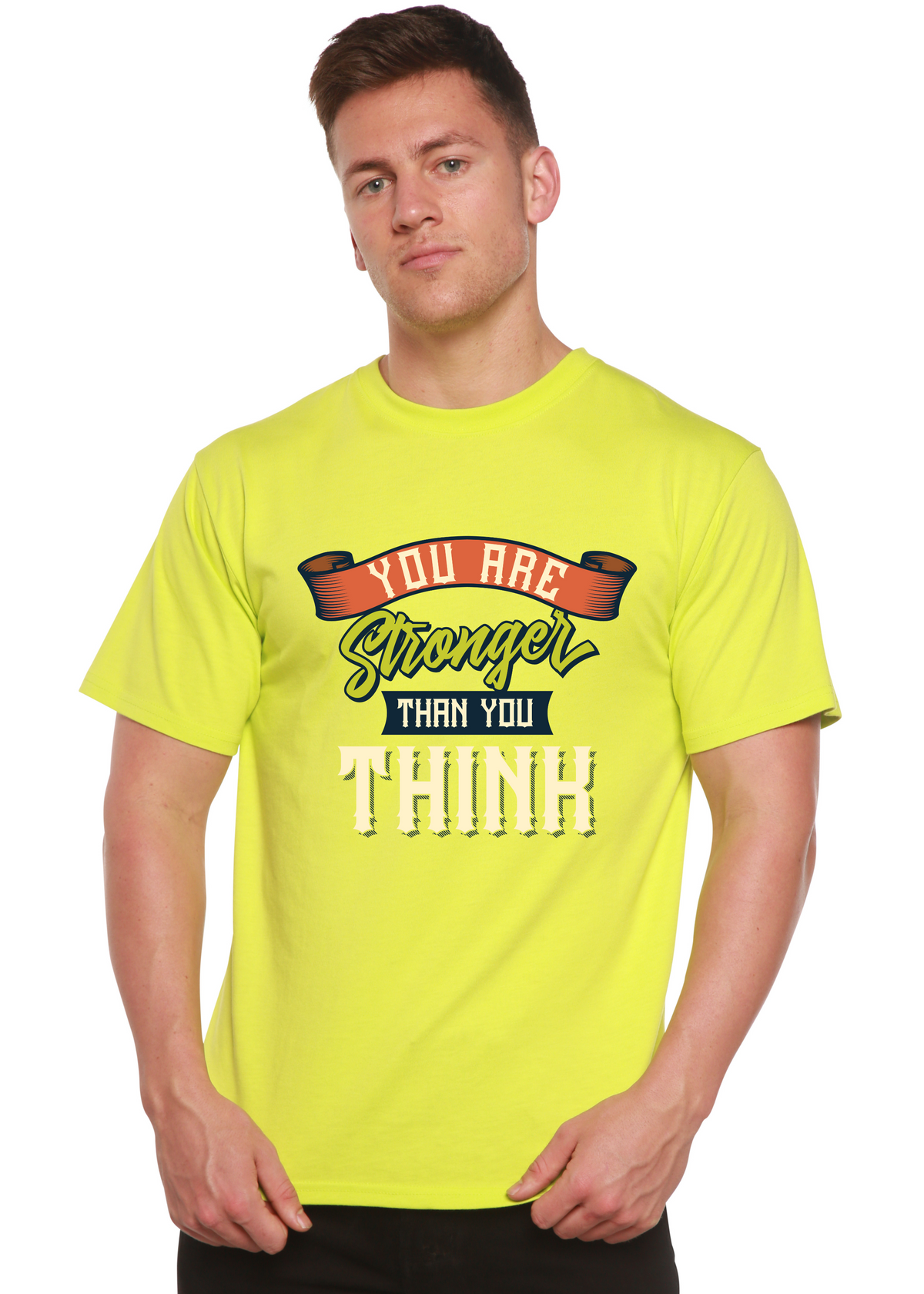 You Are Stronger Than You Think men's bamboo graphic T-shirt – view 8
