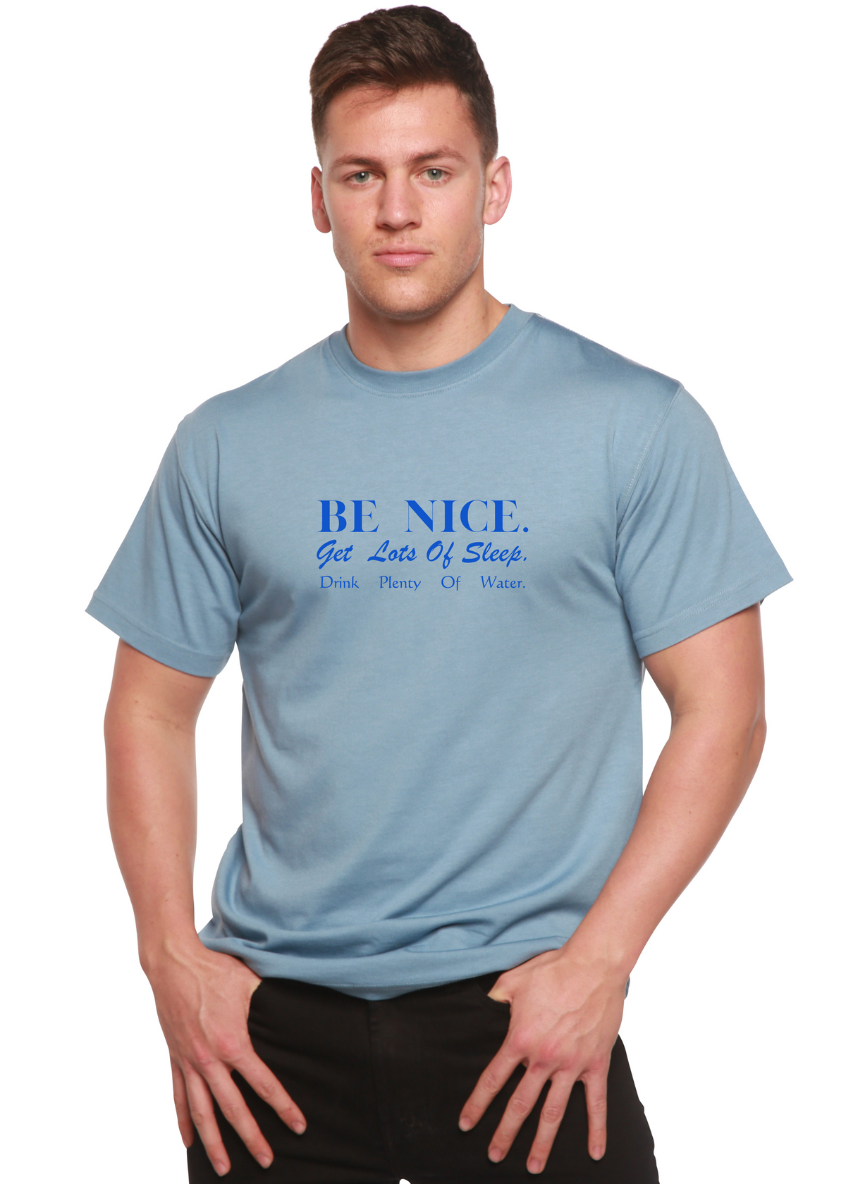 Be Nice men's bamboo graphic T-shirt – view 9
