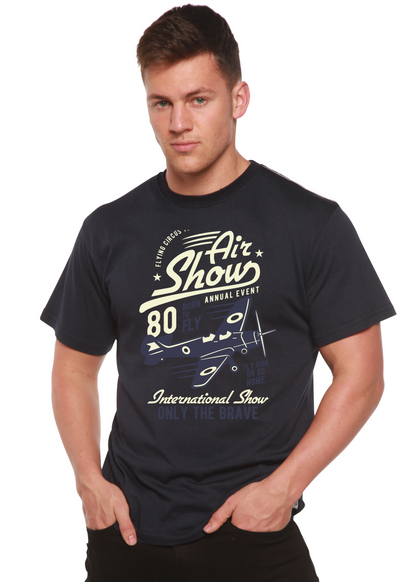 Air Show men's bamboo graphic T-shirt – view 3