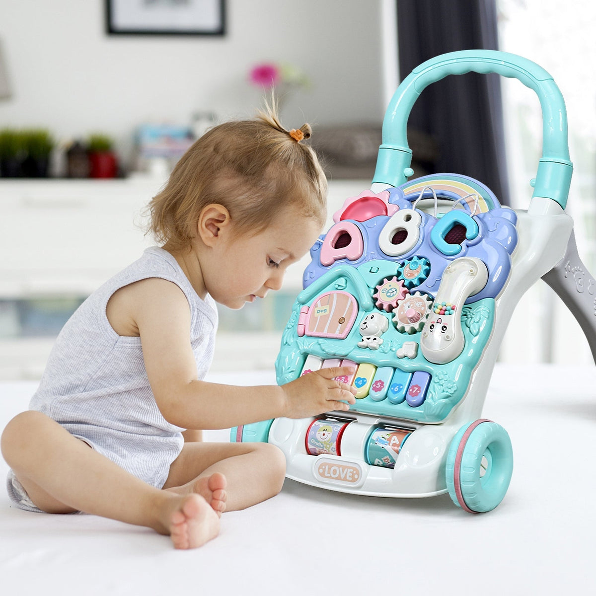 Baby Sit-to-Stand Learning Walker Toddler Musical Toy by GBruno Store