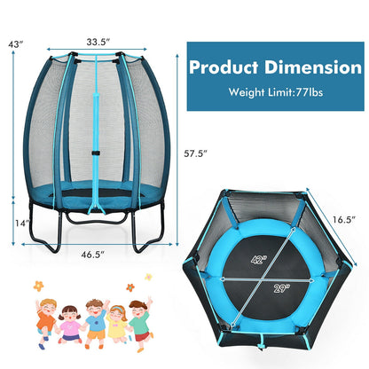 4 feet kids bounce trampoline in blue by GBruno Store, view 4