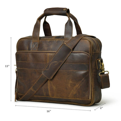 Hudson Office Briefcase by Classy Leather Bags
