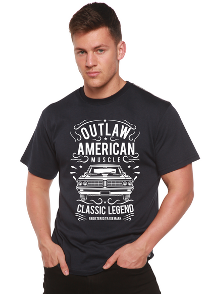 Outlaw American Muscle men's bamboo graphic T-shirt – view 3