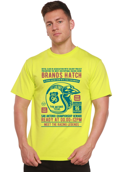 Brands Hatch men's short sleeve graphic T-shirt in bamboo viscose and organic cotton
