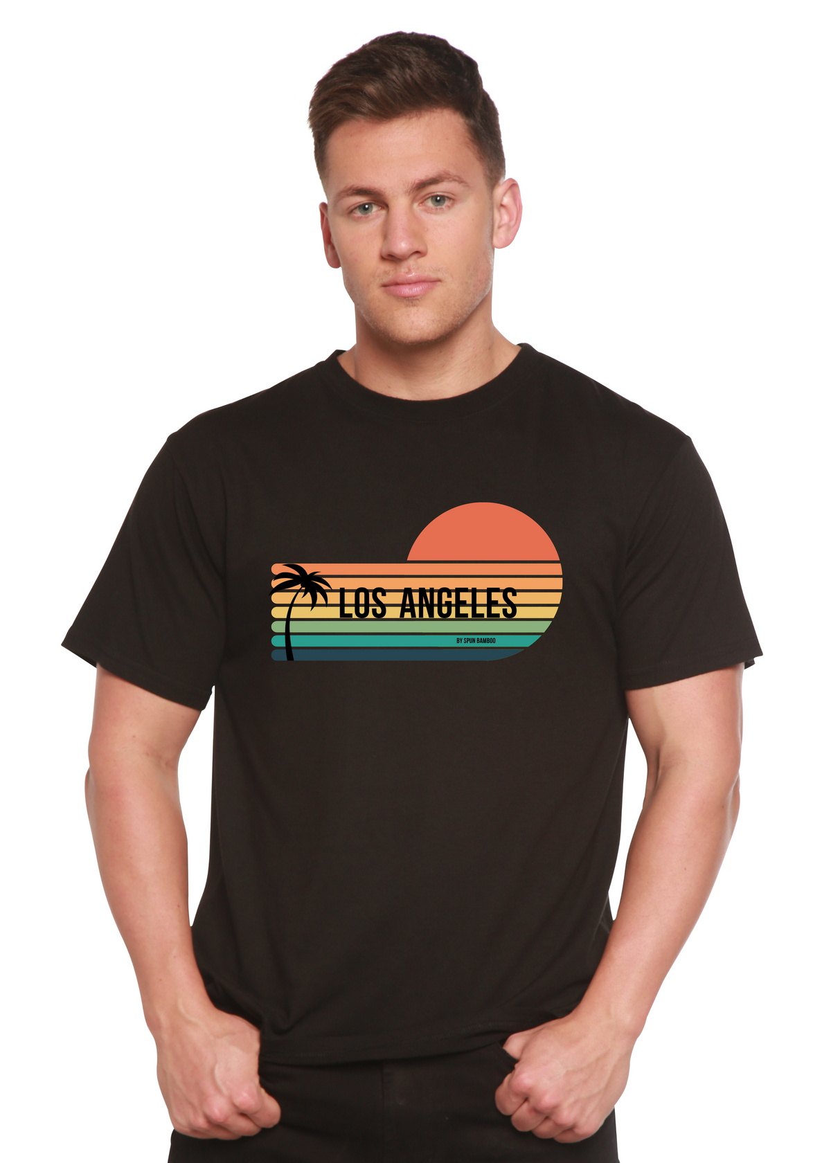 Los Angeles unisex bamboo graphic T-shirt – view 2