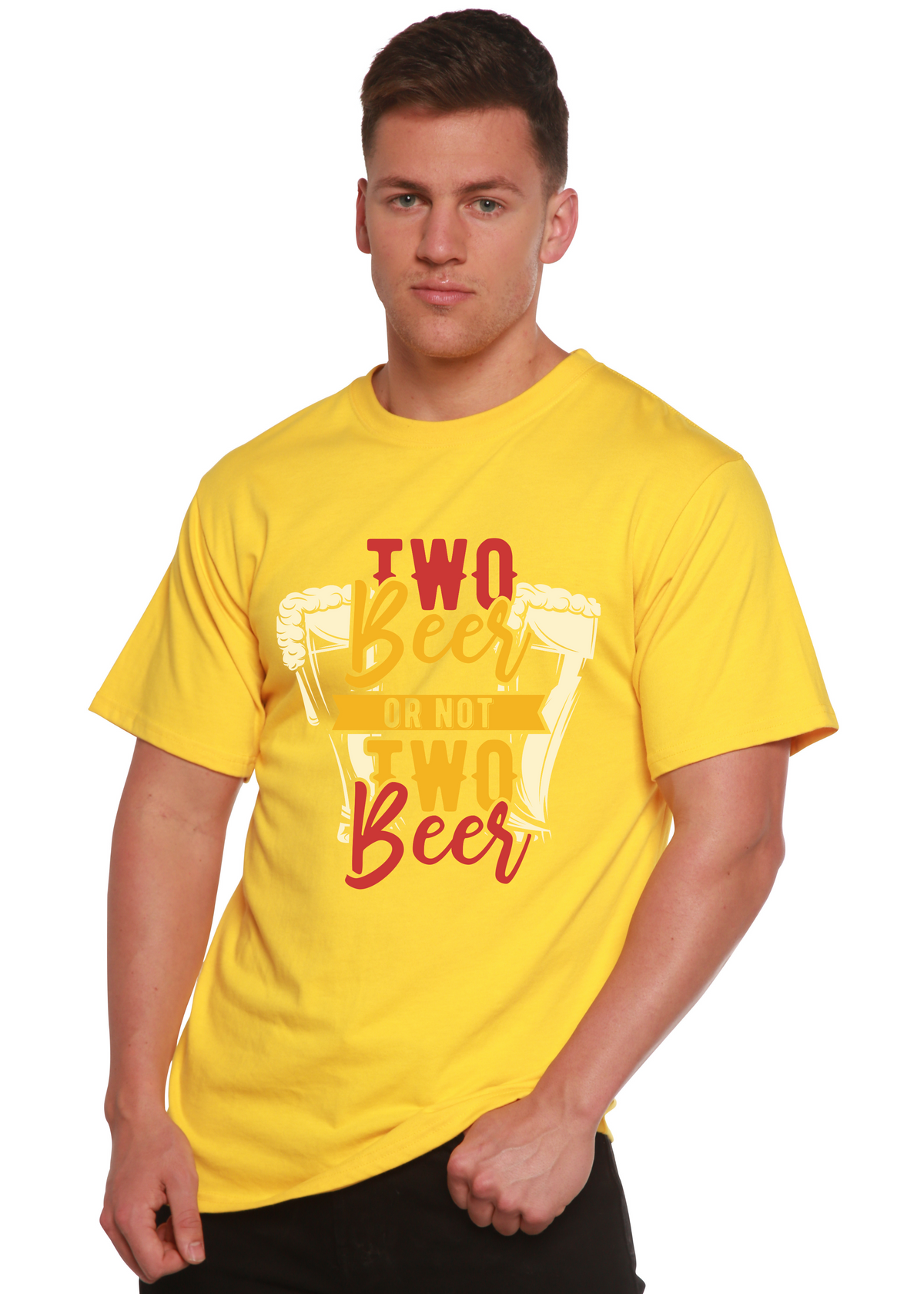 Two Beer men's bamboo graphic T-shirt – view 9