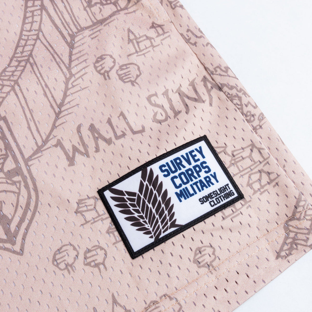 Survey Corps anime mesh shorts – view 3