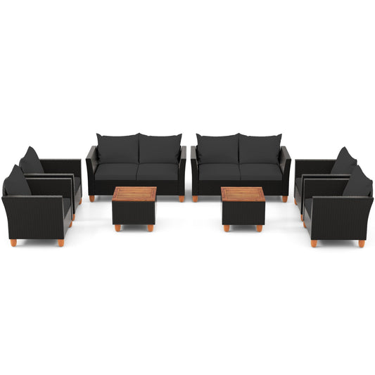 8-Piece Outdoor Conversation Set with Storage Coffee Table by DirectDeals