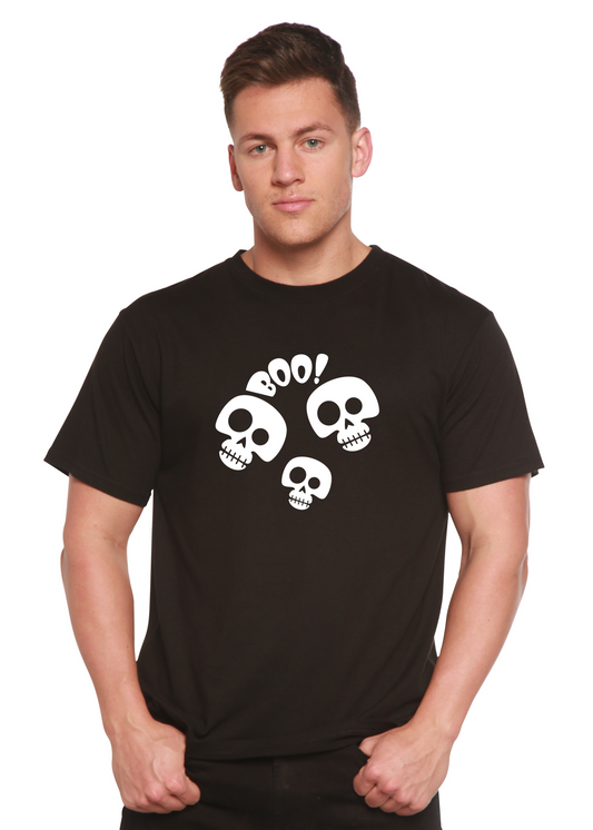 Halloween Boo unisex bamboo graphic T-shirt – view 2