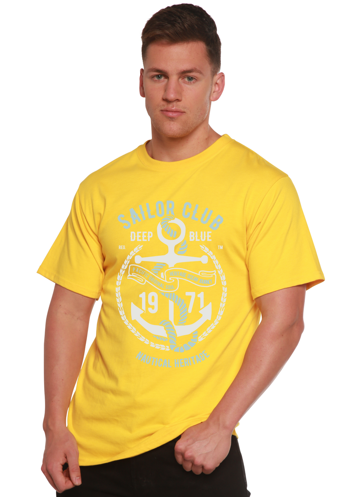 Sailor Club men's bamboo graphic T-shirt – view 8