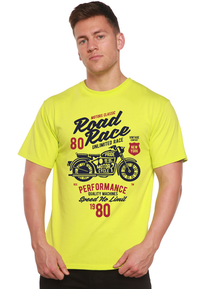 Road Race Motorcycles men's bamboo graphic T-shirt – view 3