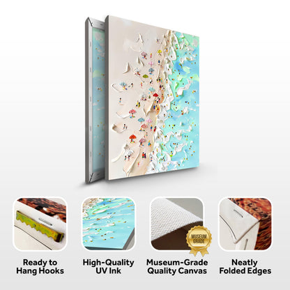 Beachfront Painting Coastal Wall Art by Tailored Canvases