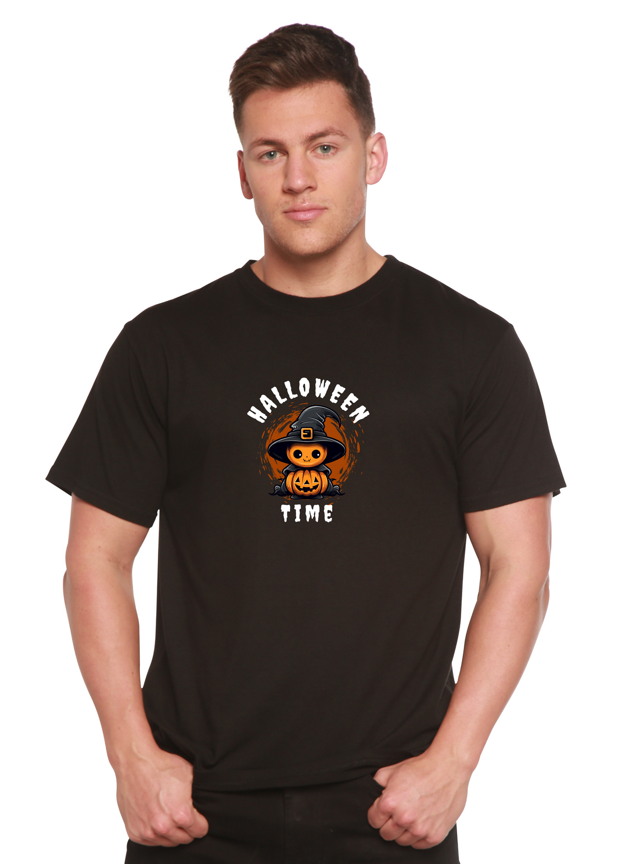 Halloween Time unisex bamboo graphic T-shirt – view 4