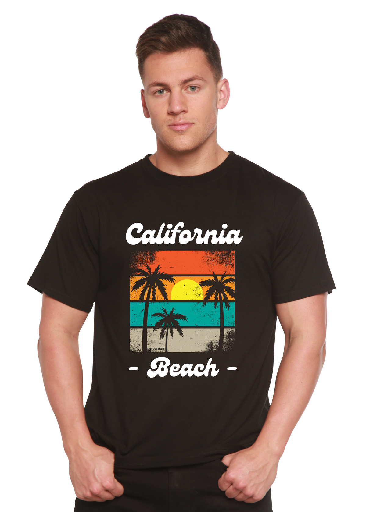 California Beach unisex bamboo graphic T-shirt – view 2