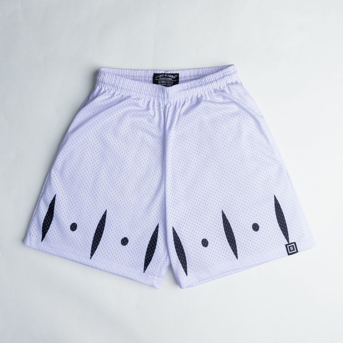 Captain anime mesh shorts with sublimated design