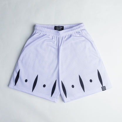 Captain anime mesh shorts with sublimated design
