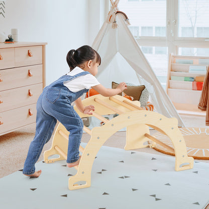 Beech wood climbing arch and sensory table set for kids by GBruno Store