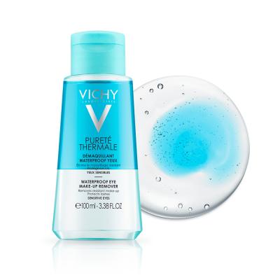 Vichy Purete Thermale Dual-Phase Eye Makeup Remover - Gentle, Effective, and Hypoallergenic Makeup Removal for Sensitive Eyes by Beauty Care Bag