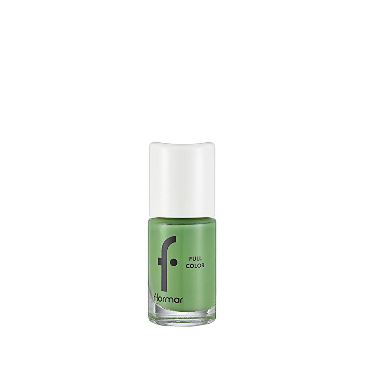 Flormar Full Color Fresh Start: High Pigment, Long Lasting, Glossy Green Nail Polish - Chip Resistant, Vibrant Color by Beauty Care Bag