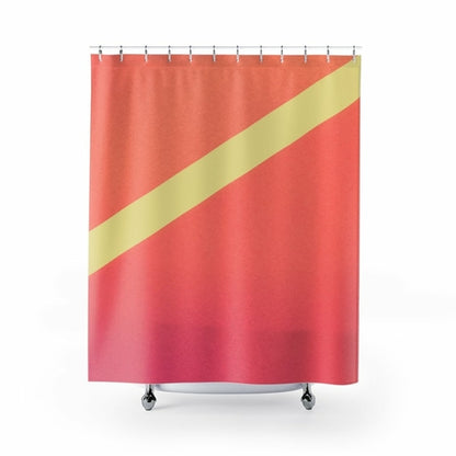 Pink Gradient Abstract Shower Curtains Home Decor by Yellow Pandora