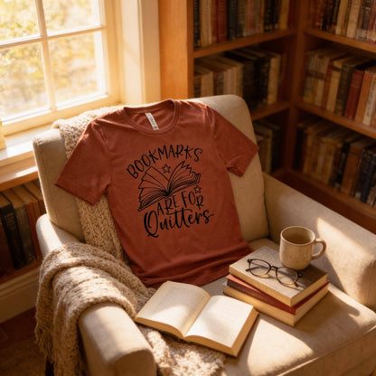 Book Lover Shirt | Funny Book | Unisex Super Soft Premium Graphic T-Shirt | Librarian Shirt | Reading Teacher Gift | Bookmarks by Joyful Moose