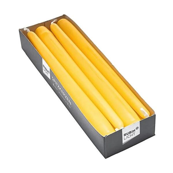 Rubin Licht yellow stick candle, 245 x 23 mm