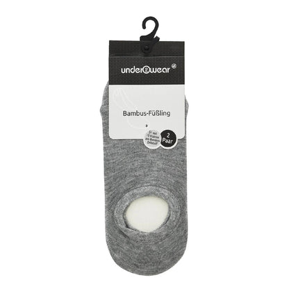 Underwear Bamboo Socks Breathable Grey Melange 2-Pack by Beauty Care Bag
