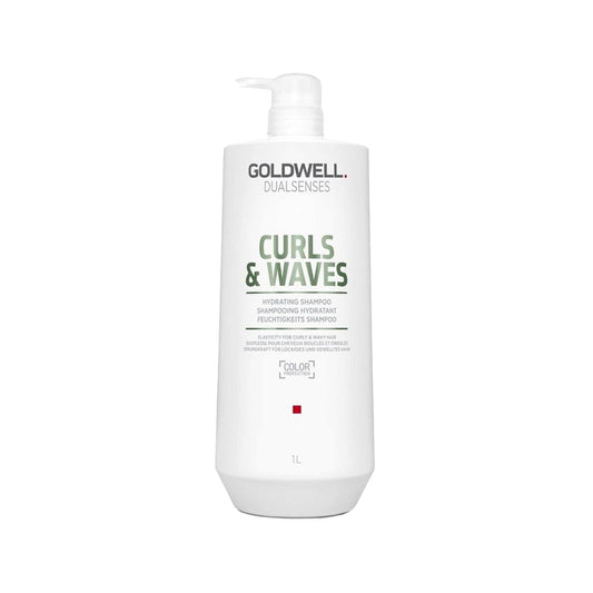 Goldwell Dualsenses Curls & Waves Moisturizing Shampoo for Curly Hair - 1000ml Hydrating Sulfate-Free Shampoo by Beauty Care Bag