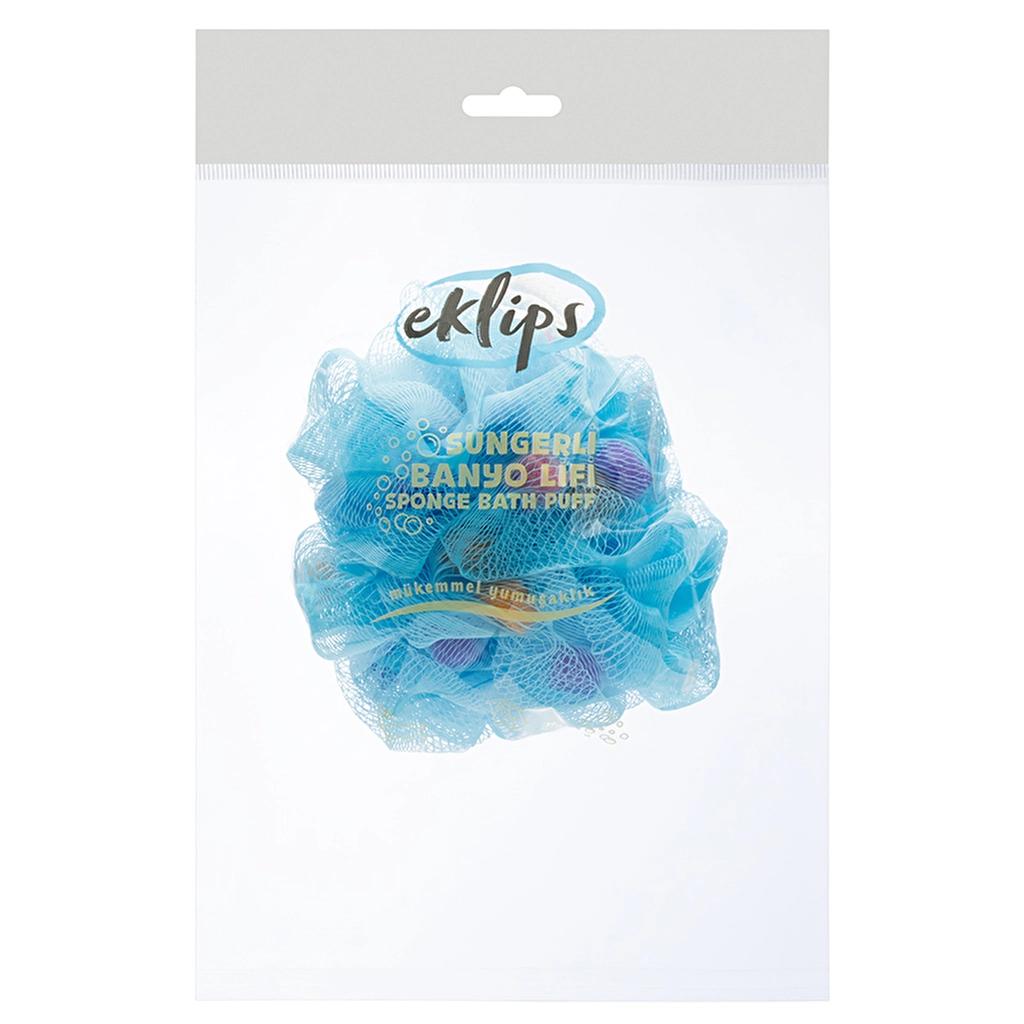 Eklips Bath Sponge with Mesh Loofah for Gentle Cleansing by Beauty Care Bag